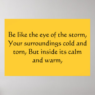 Poster Eye of the storm