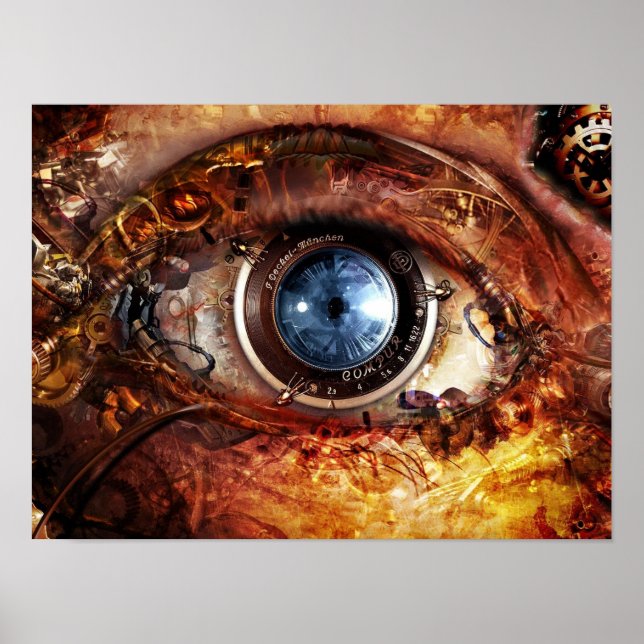 Poster EYE TECH STEAMPUNK (Devant)