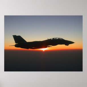 Poster F14 Tomcat Fighter Jet Afghanistan Grande toile