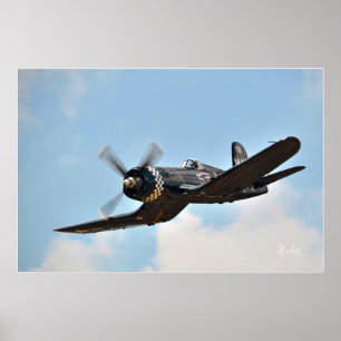Poster F4U Corsair GullWing