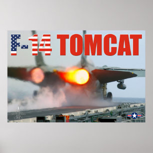 POSTER F-14 TOMCAT "APRÈS-BRÛLEUR"
