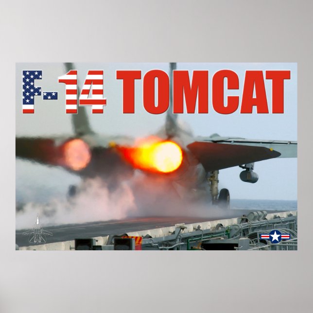 POSTER F-14 TOMCAT "APRÈS-BRÛLEUR" (Devant)