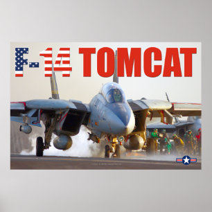POSTER F-14 TOMCAT "LANCEMENT"