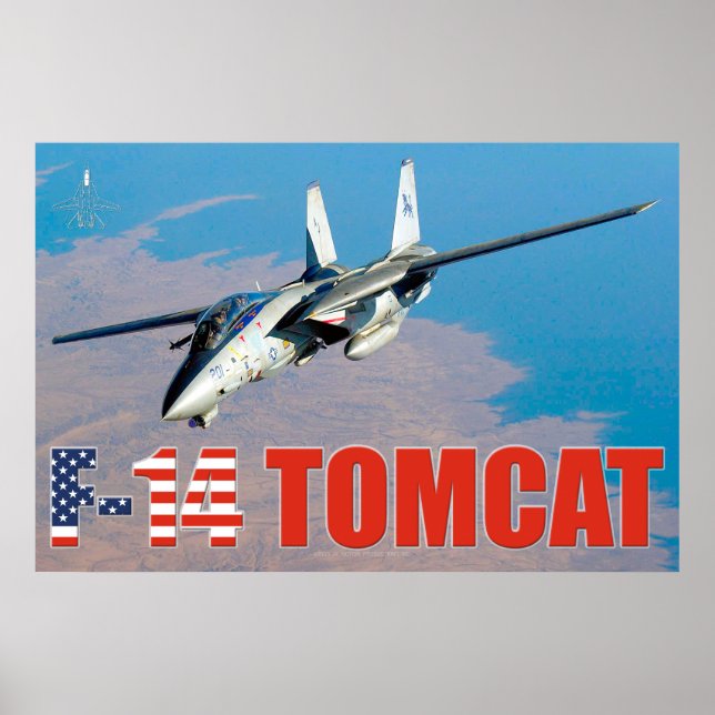 POSTER F-14 TOMCAT "SUR PATROLE" (Devant)