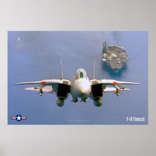POSTER F-14 TOMCAT "SUR PATROLE"