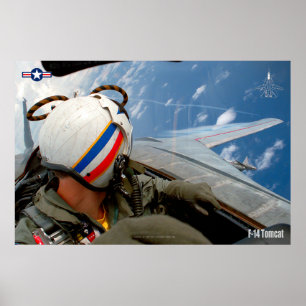POSTER F-14 TOMCAT "VÉRIFIER SIX"