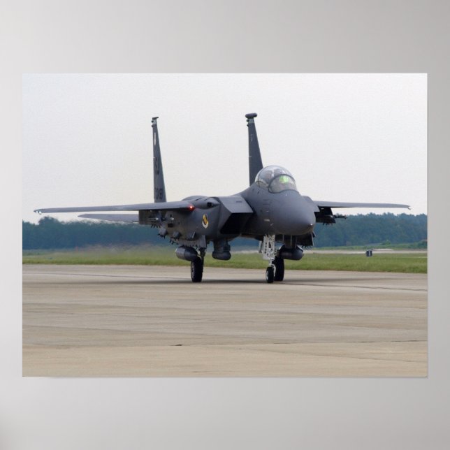 Poster F-15E de Seymour Johnson AFB à Shaw AFB, SC. (Devant)
