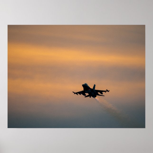 Poster F-16 Aéronefs de Faucon de combat (Devant)