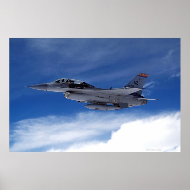 Poster F-16 Deux sièges (Devant)