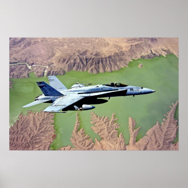 Poster F-18 sur l'Afghanistan. (Devant)