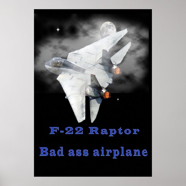 Poster F-22 Conception de Raptor (Devant)