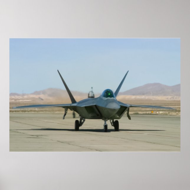 Poster F-22 Raptor Taxiing (Devant)