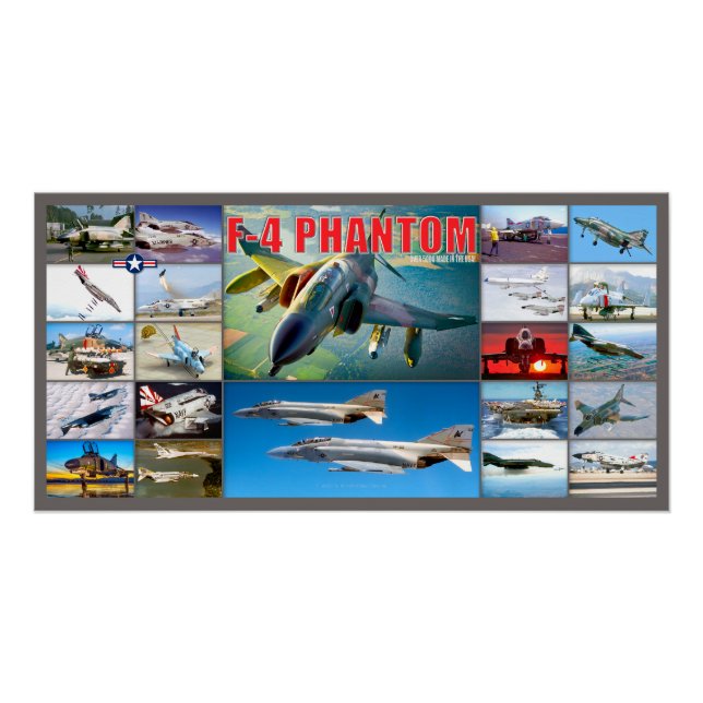 POSTER F-4 PHANTOM II "MONTAGE" (Devant)