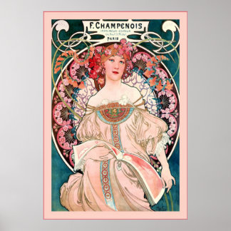 Poster F. Champenois Imprimeur-Éditeur ~ Alphonse Mucha