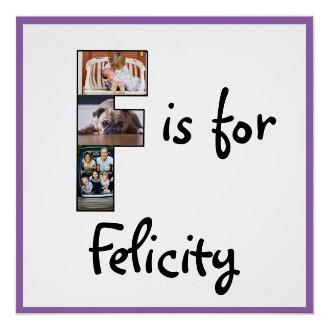 Poster F est pour le nom (Devant)