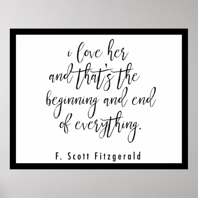 Poster F. Scott Fitzgerald (Devant)