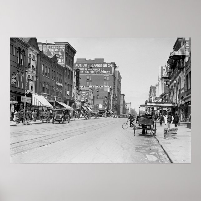 Poster F Street, N.W. Washington D.C., 1915 (Devant)