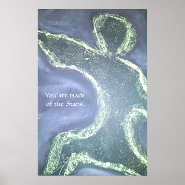 Poster Fabriqué à partir des étoiles (Devant)