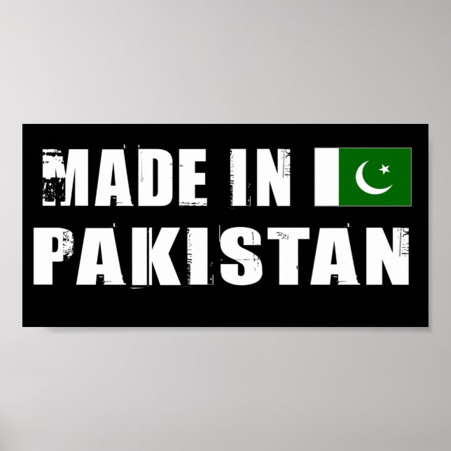 Poster Fabriqué au Pakistan (Devant)