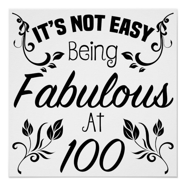 Poster Fabuleux 100e anniversaire (Devant)