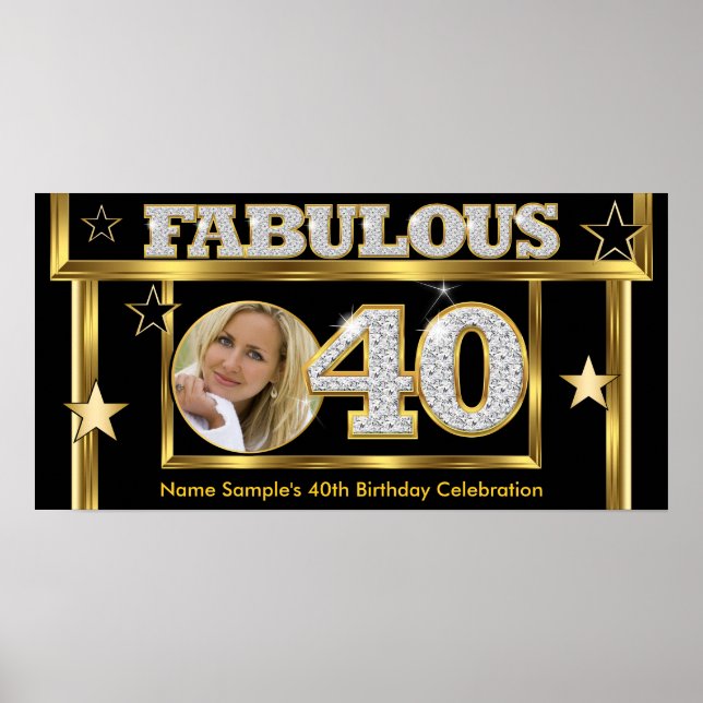 Poster Fabuleux 40 Retro Glamor Hollywood Gold Photo (Devant)