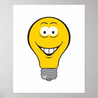 Poster Face de l'ampoule