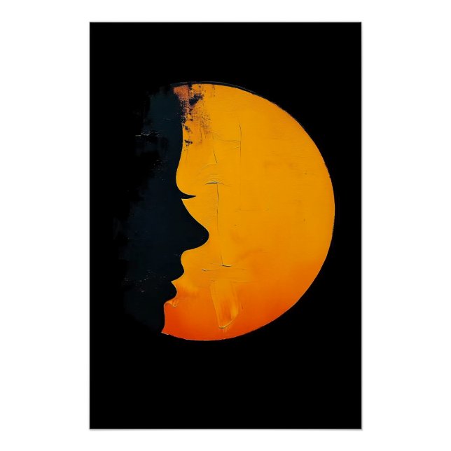 Poster Face et Moon (Devant)