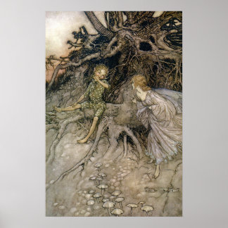 Poster Faery, Le Rêve de la nuit d'été, Rackham 16W x 24H