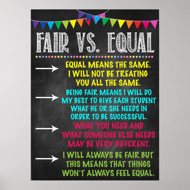 Poster Fair Vs Equal Classroom (Devant)