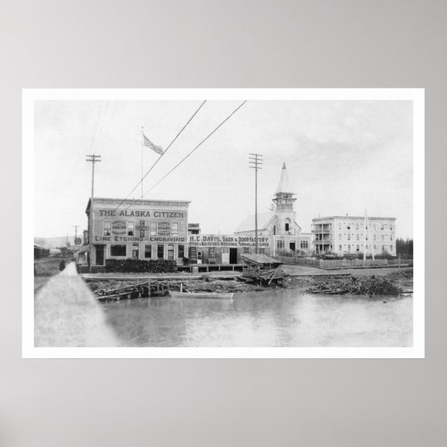 Poster Fairbanks Alaska Citizen 1910 (Devant)