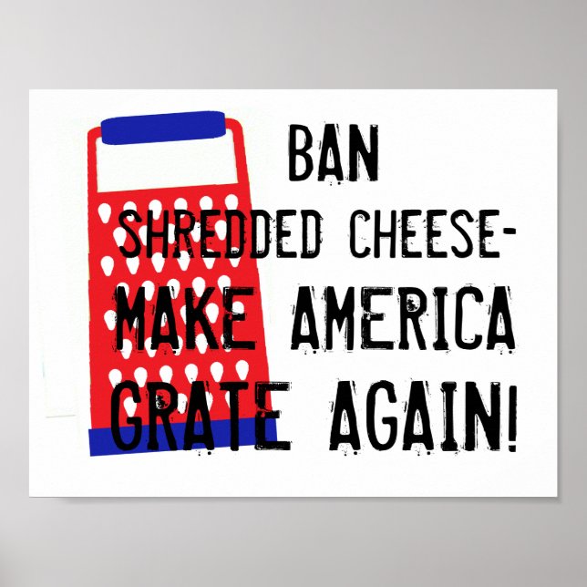 Poster Faire à l'Amérique râper à nouveau fromage Trump h (Devant)