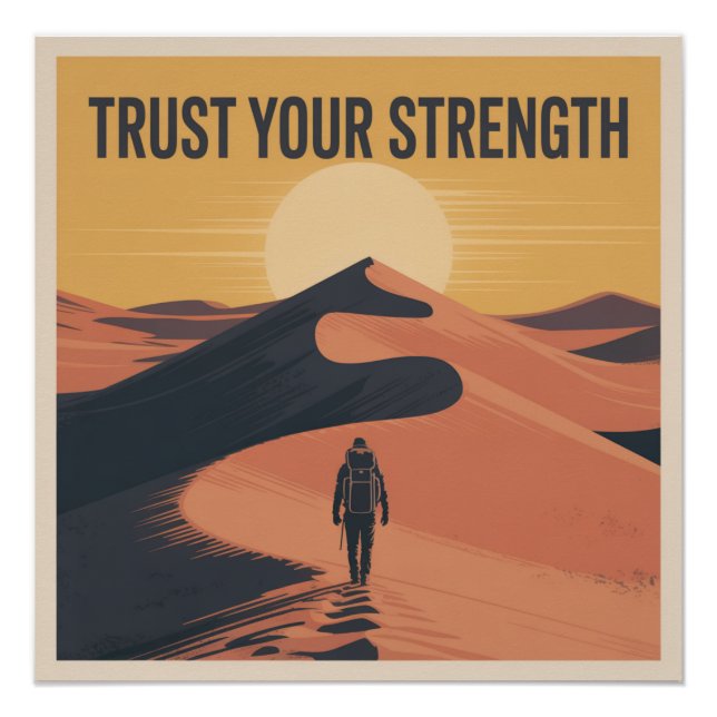 Poster Faire Confiance à Votre Force (Devant)
