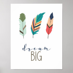 Poster Faire de grands rêves