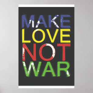 Poster Faire de l'amour pas la guerre