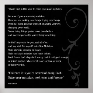 Poster Faire des erreurs