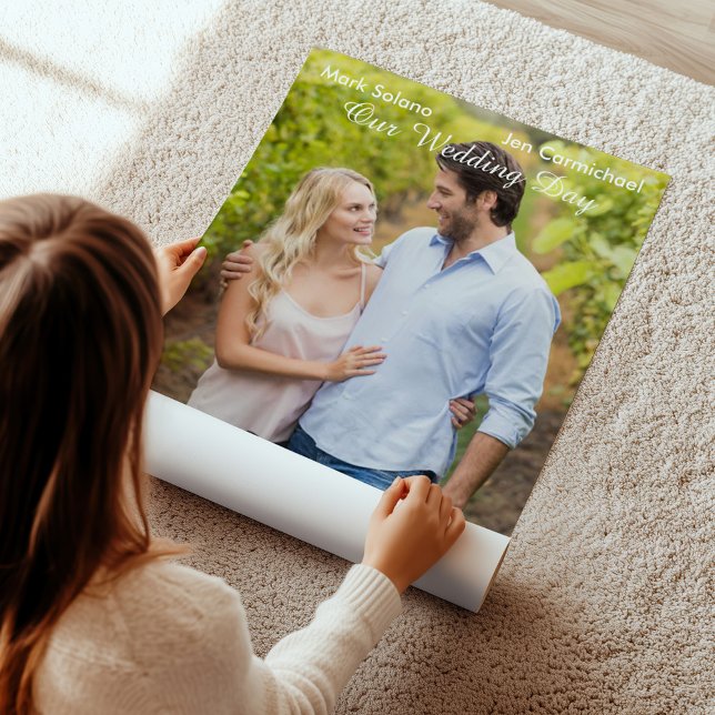 Poster Faire-part de mariage photo de première de cinéma (Créateur téléchargé)