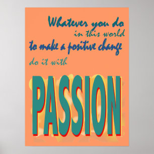 Poster Faites-le avec l'affiche de passion
