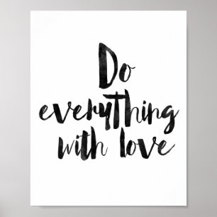Poster Faites tout avec amour