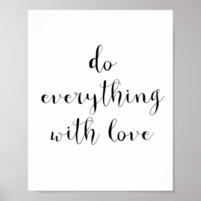 Poster Faites tout avec amour (Devant)