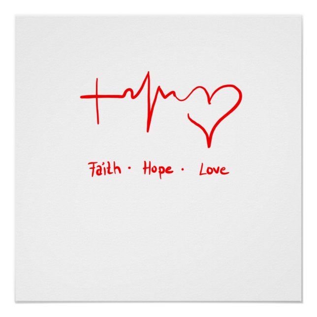 Poster Faith Hope Love (Devant)