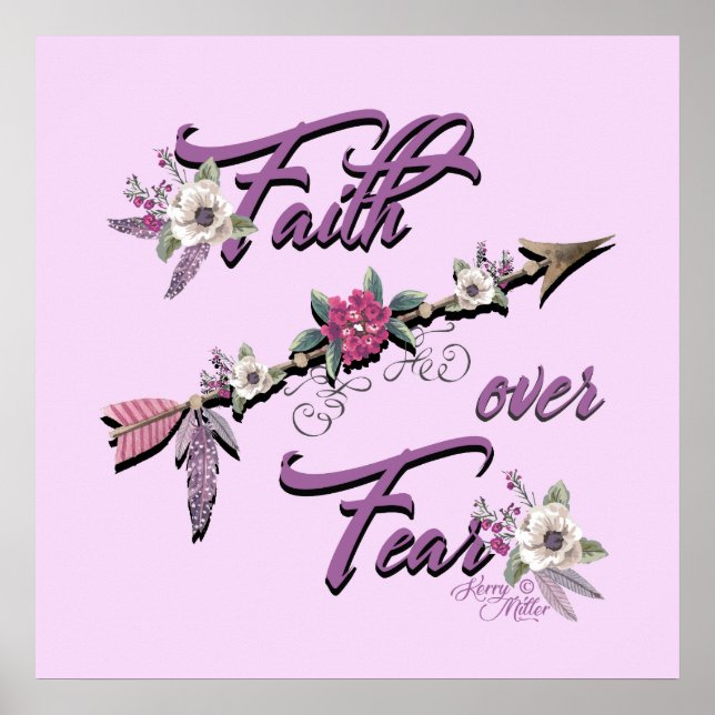 Poster Faith Over Fear (Devant)