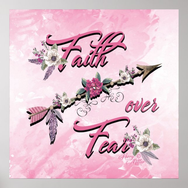 Poster Faith Over Fear (Devant)