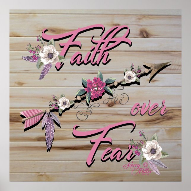 Poster Faith Over Fear (Devant)
