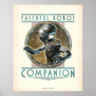Poster Faithful Robot Companion (16x20")