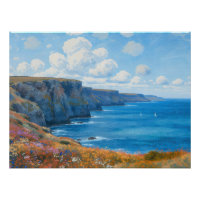 "Falaises d'Endless Horizon" - Un paysage marin ga