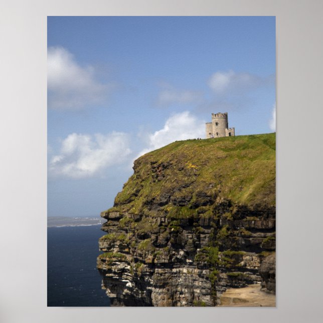 Poster Falaises panoramiques de Moher et tour d'O'Brien. (Devant)