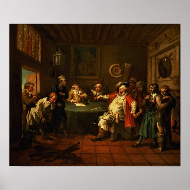 Poster Falstaff Examining his Recruits from Henry IV (Devant)
