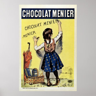Poster Fameux Chocolat Menier vintage