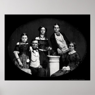 Poster Famille Benjamin Daguerreotype 1852