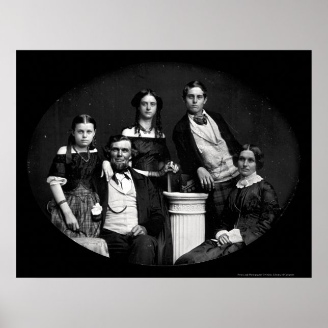 Poster Famille Benjamin Daguerreotype 1852 (Devant)